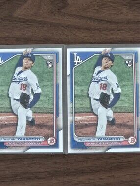 Lot Of (2) 2024 Bowman #36 Yoshinobu Yamamoto RC